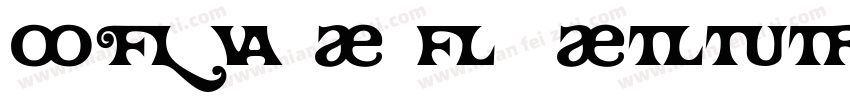 Olivea LigaturesFont字体转换